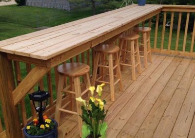 outside bar area